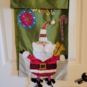 PIER ONE Festive Santa Holiday Table Runner